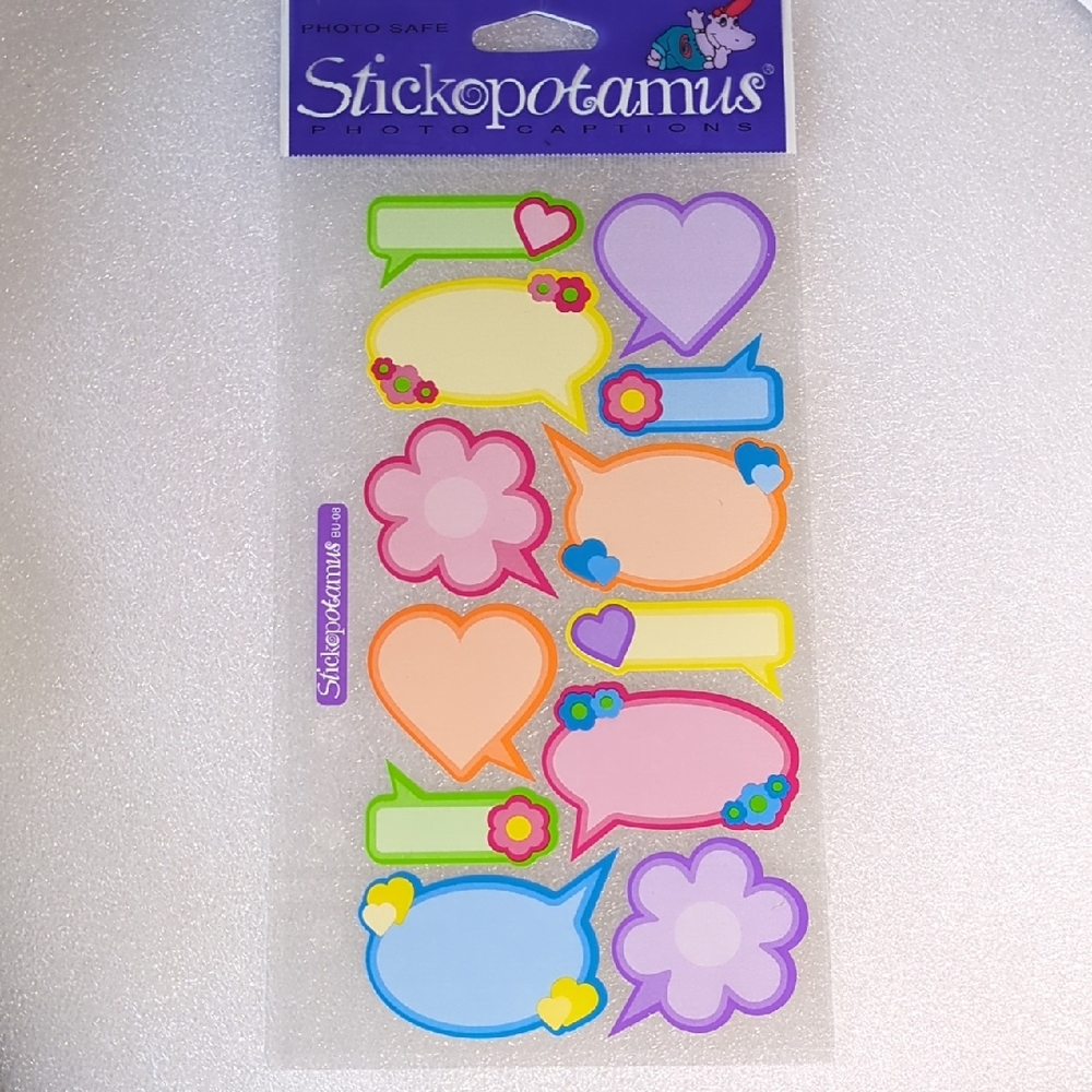 ❤️3/$10❤️Stickopotomus Colorful Photo Captions Stickers